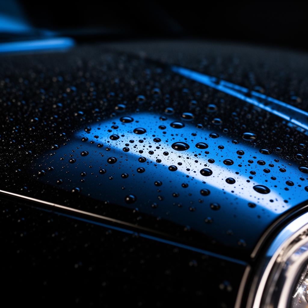 Water beading on ceramic coating